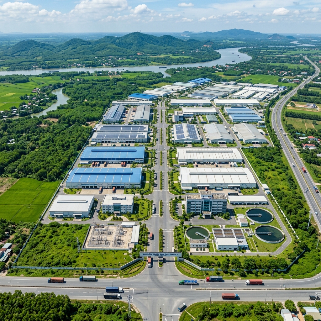 Bản đồ vị trí KCN Trung Hà